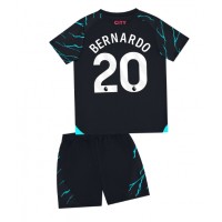 Manchester City Bernardo Silva #20 Tretí Detský futbalový dres 2023-24 Krátky Rukáv (+ trenírky)